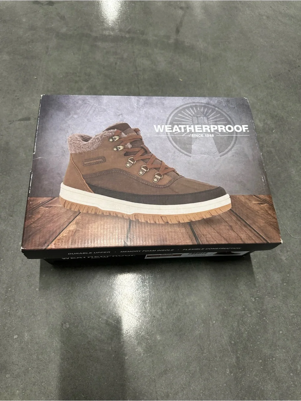 Weatherproof Brown and Black Men's Insulated Lace-Up Boots